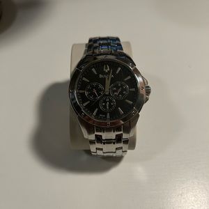Men’s bulova stainless steel watch chronograph watch